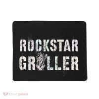 Summer Grilling Rockstar Griller Pit Dad Patio Meat Gangster Mousepad thumb 0