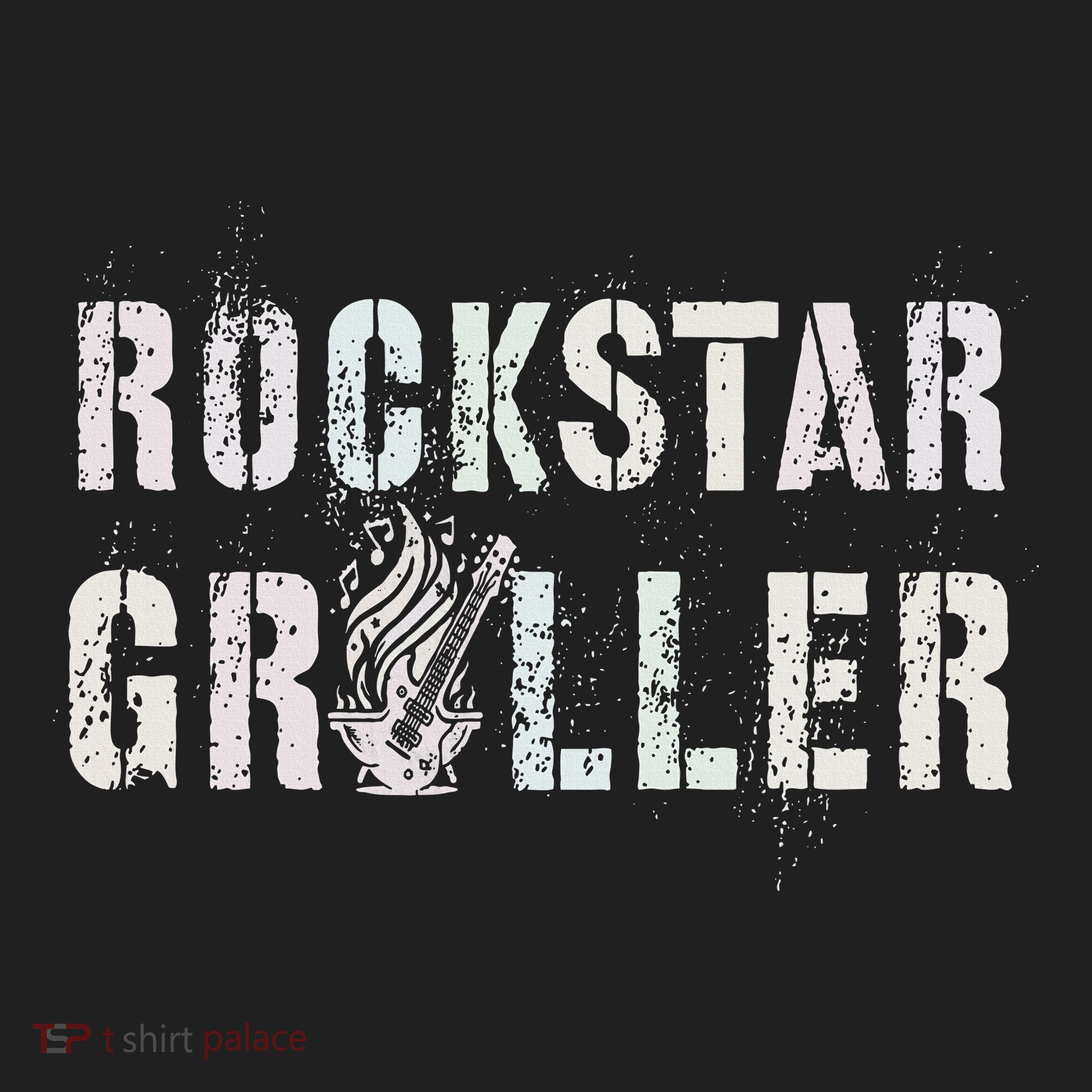 Summer Grilling Rockstar Griller Pit Dad Patio Meat Gangster Golf Towel