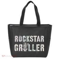 Summer Grilling Rockstar Griller Pit Dad Patio Meat Gangster Tote Bag thumb 0