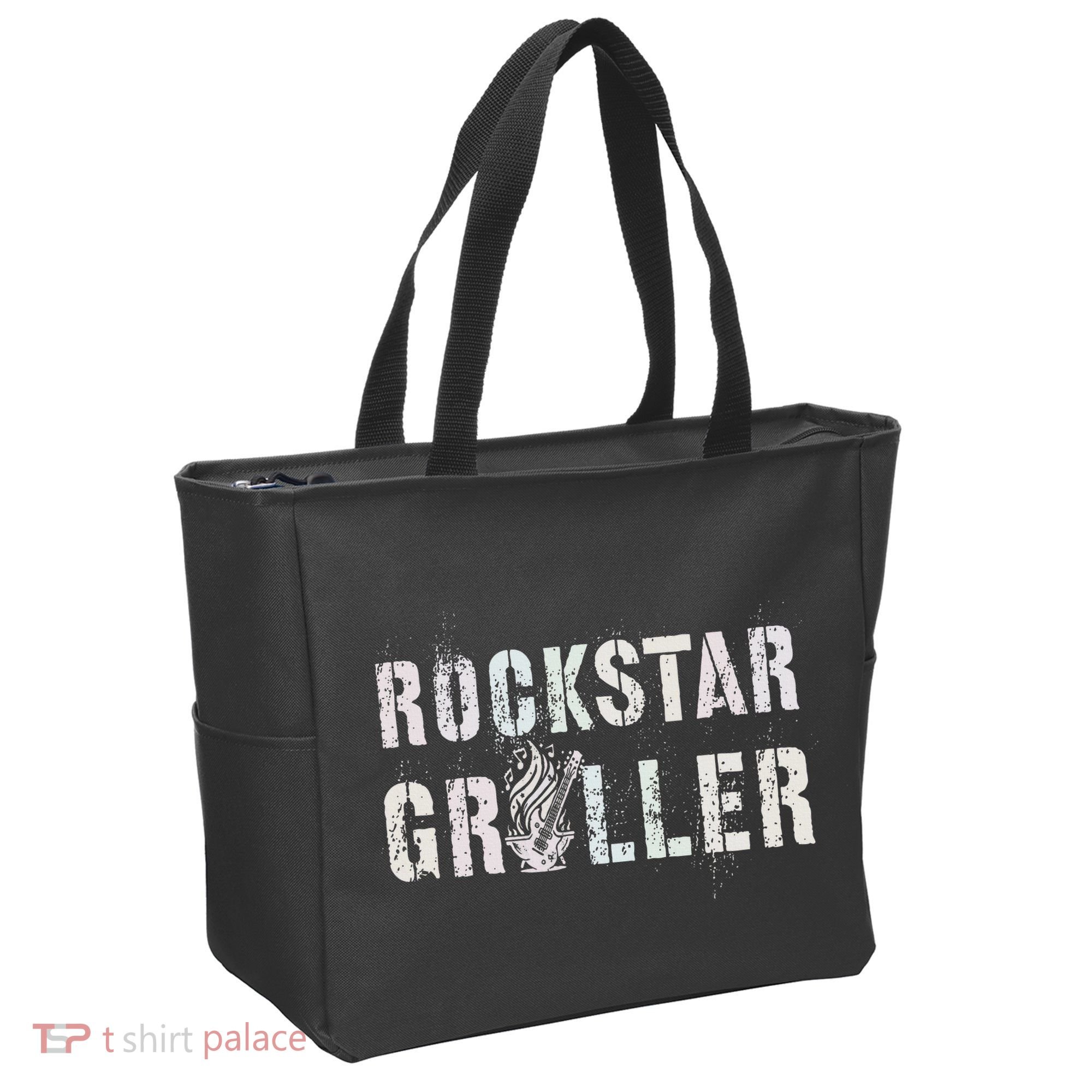 Summer Grilling Rockstar Griller Pit Dad Patio Meat Gangster Tote Bag