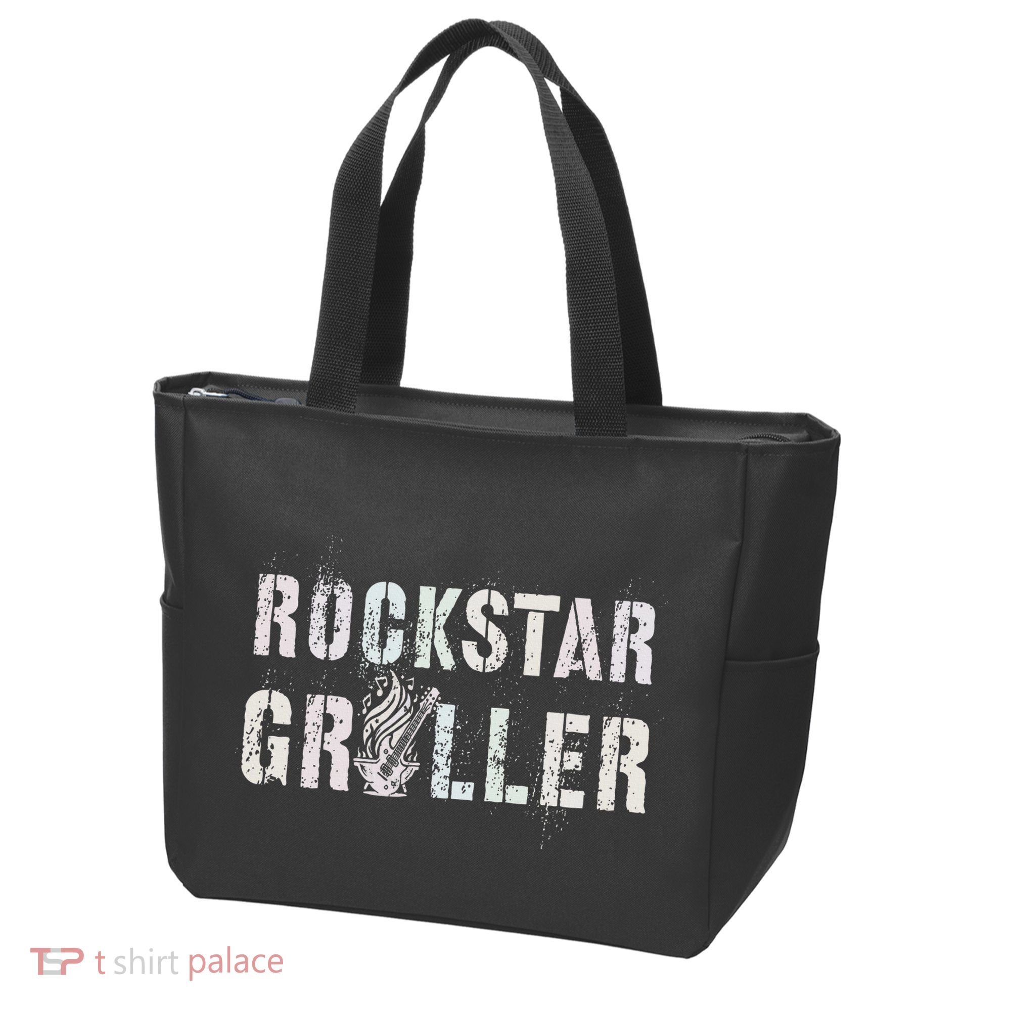 Summer Grilling Rockstar Griller Pit Dad Patio Meat Gangster Tote Bag