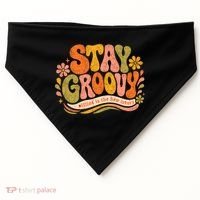 Stay Groovy Retro USA-Made Doggie Bandana thumb 0