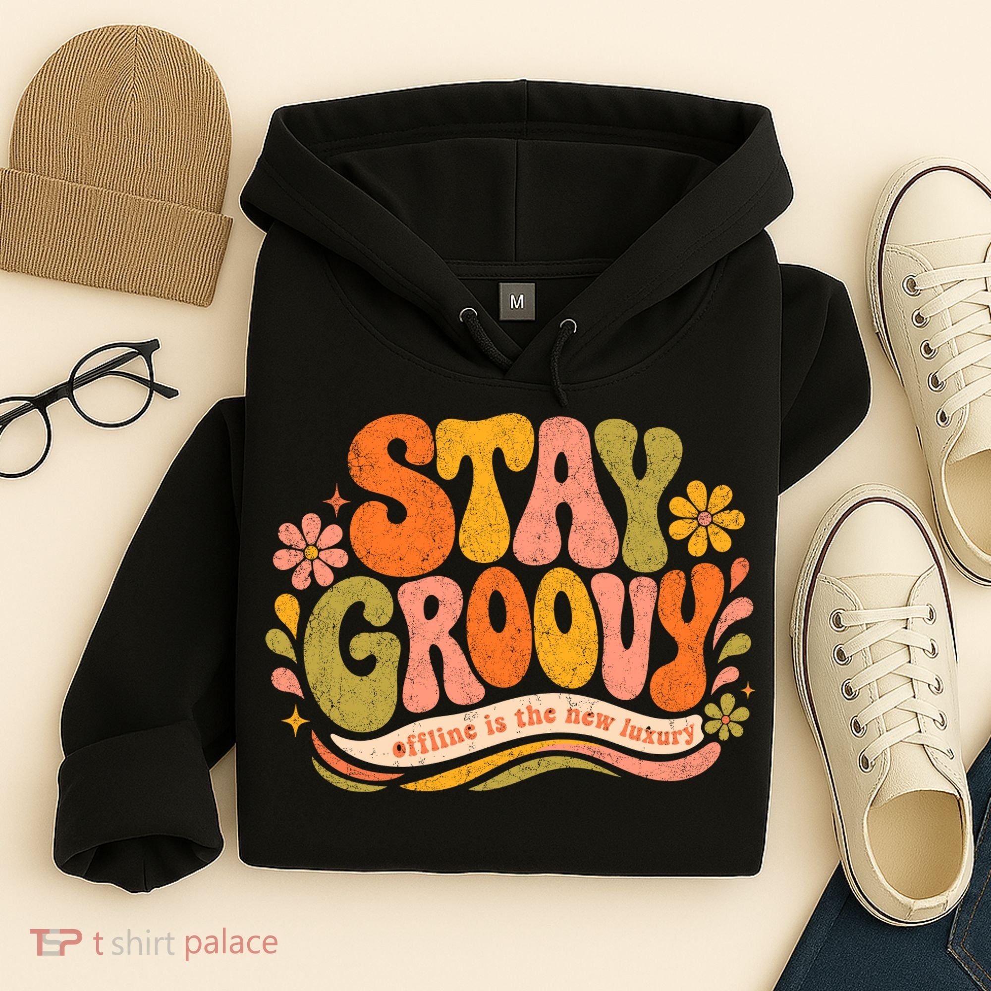 Stay Groovy Retro Hoodie