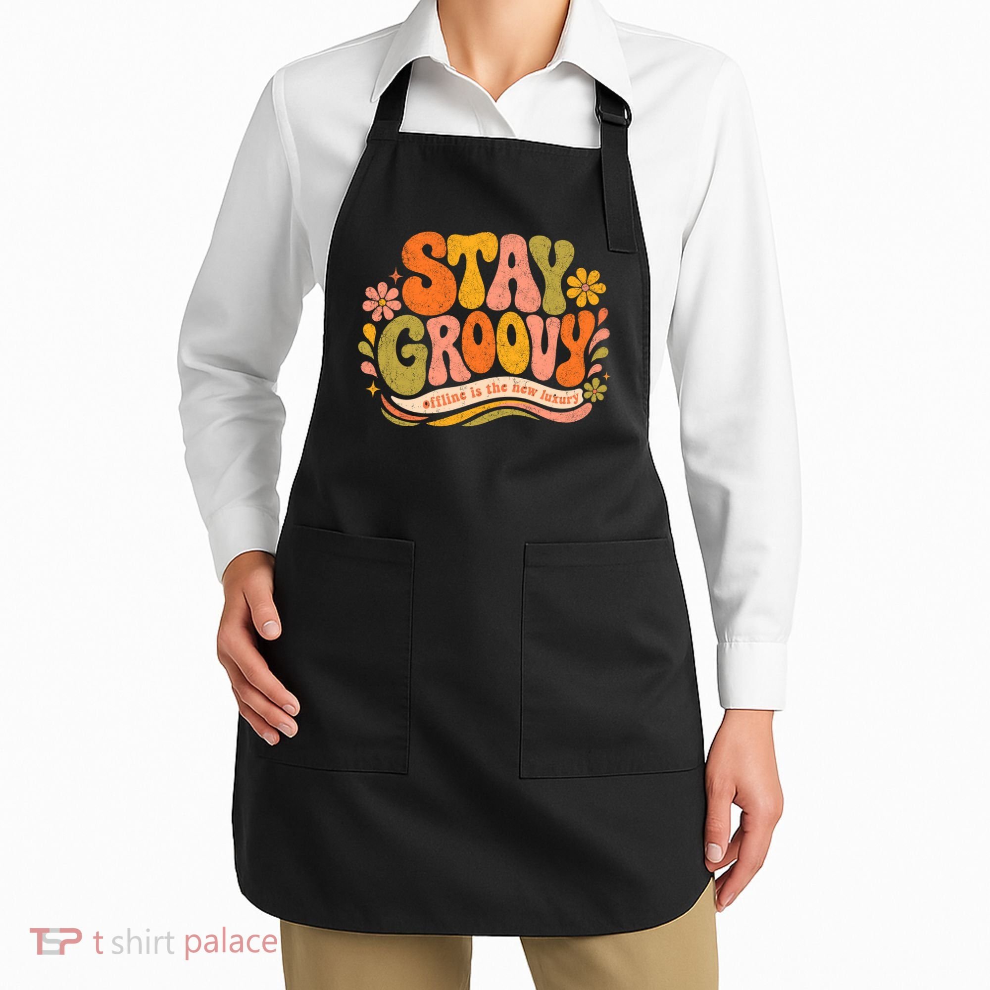 Stay Groovy Retro Apron