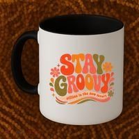 Stay Groovy Retro Coffee Mug thumb 2