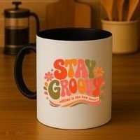 Stay Groovy Retro Coffee Mug thumb 4