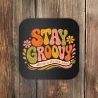 Stay Groovy Retro Coaster thumb 0