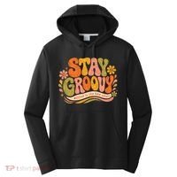 Stay Groovy Retro Performance Fleece Hoodie thumb 0
