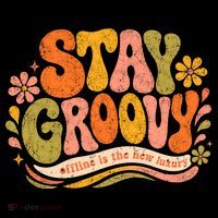 Stay Groovy Retro Performance Fleece Hoodie thumb 2