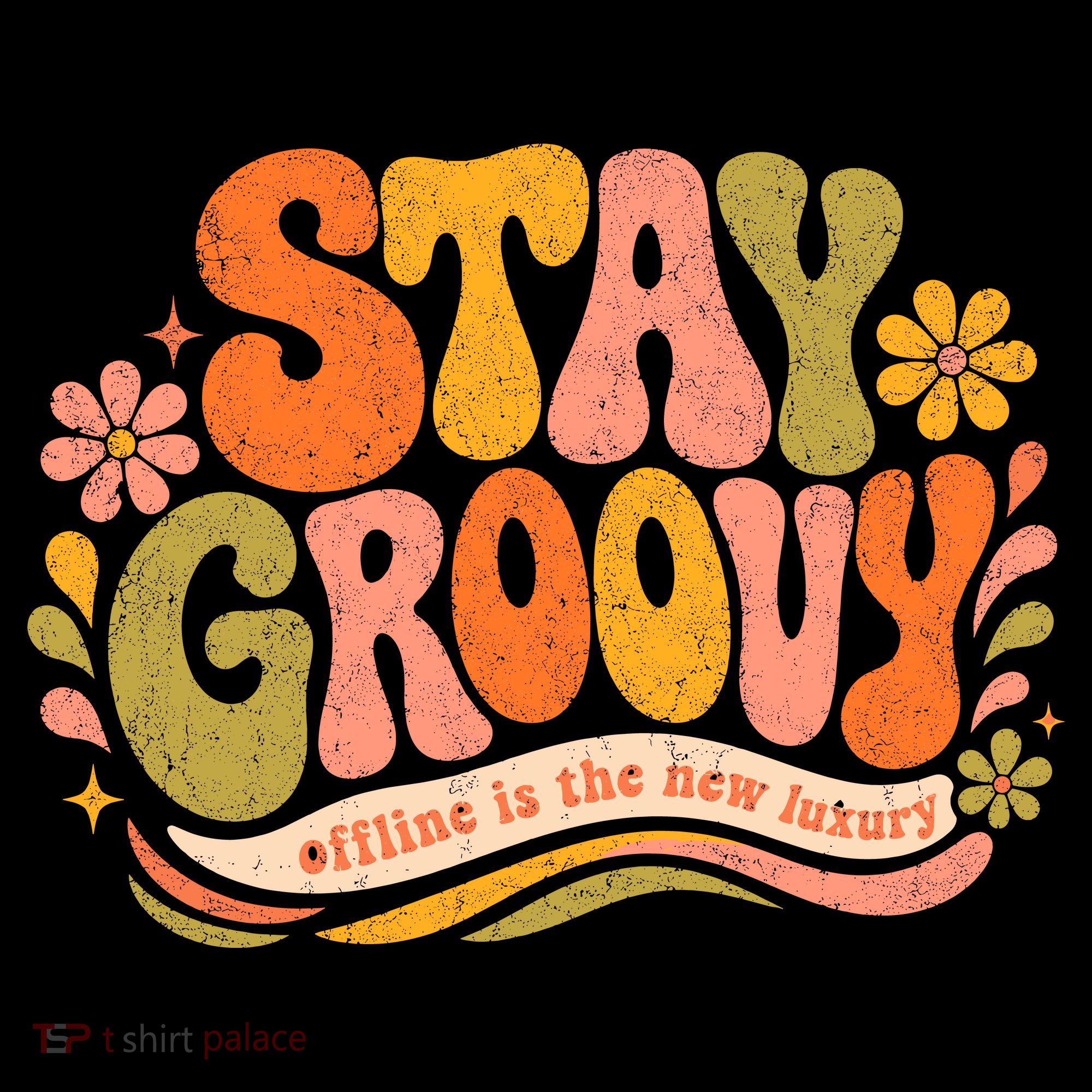 Stay Groovy Retro Baby Bodysuit