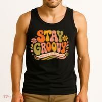 Stay Groovy Retro Tank Top thumb 3