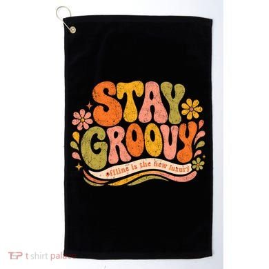 Stay Groovy Retro Golf Towel