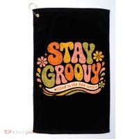 Stay Groovy Retro Golf Towel thumb 0