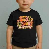 Stay Groovy Retro Toddler T-Shirt thumb 2