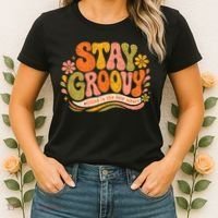 Stay Groovy Retro Women's T-Shirt thumb 2