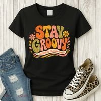 Stay Groovy Retro Women's T-Shirt thumb 3