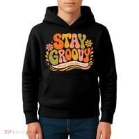 Stay Groovy Retro Kids Hoodie thumb 4