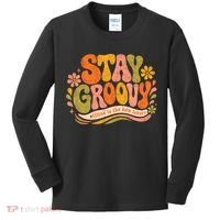 Stay Groovy Retro Kids Long Sleeve Shirt thumb 0