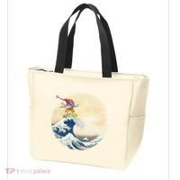 Surfing Gnome Riding Great Wave Off Kanagawa Gnome Tote Bag thumb 3