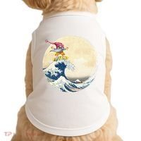 Surfing Gnome Riding Great Wave Off Kanagawa Gnome Doggie Tank thumb 0