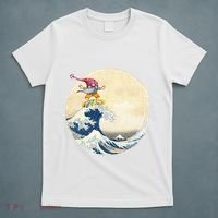 Surfing Gnome Riding Great Wave Off Kanagawa Gnome T-Shirt thumb 5