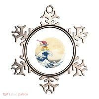 Surfing Gnome Riding Great Wave Off Kanagawa Gnome Ornament thumb 0