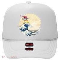 Surfing Gnome Riding Great Wave Off Kanagawa Gnome Hat thumb 0