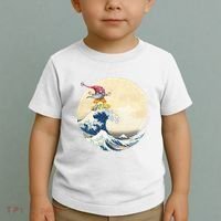 Surfing Gnome Riding Great Wave Off Kanagawa Gnome Toddler T-Shirt thumb 2