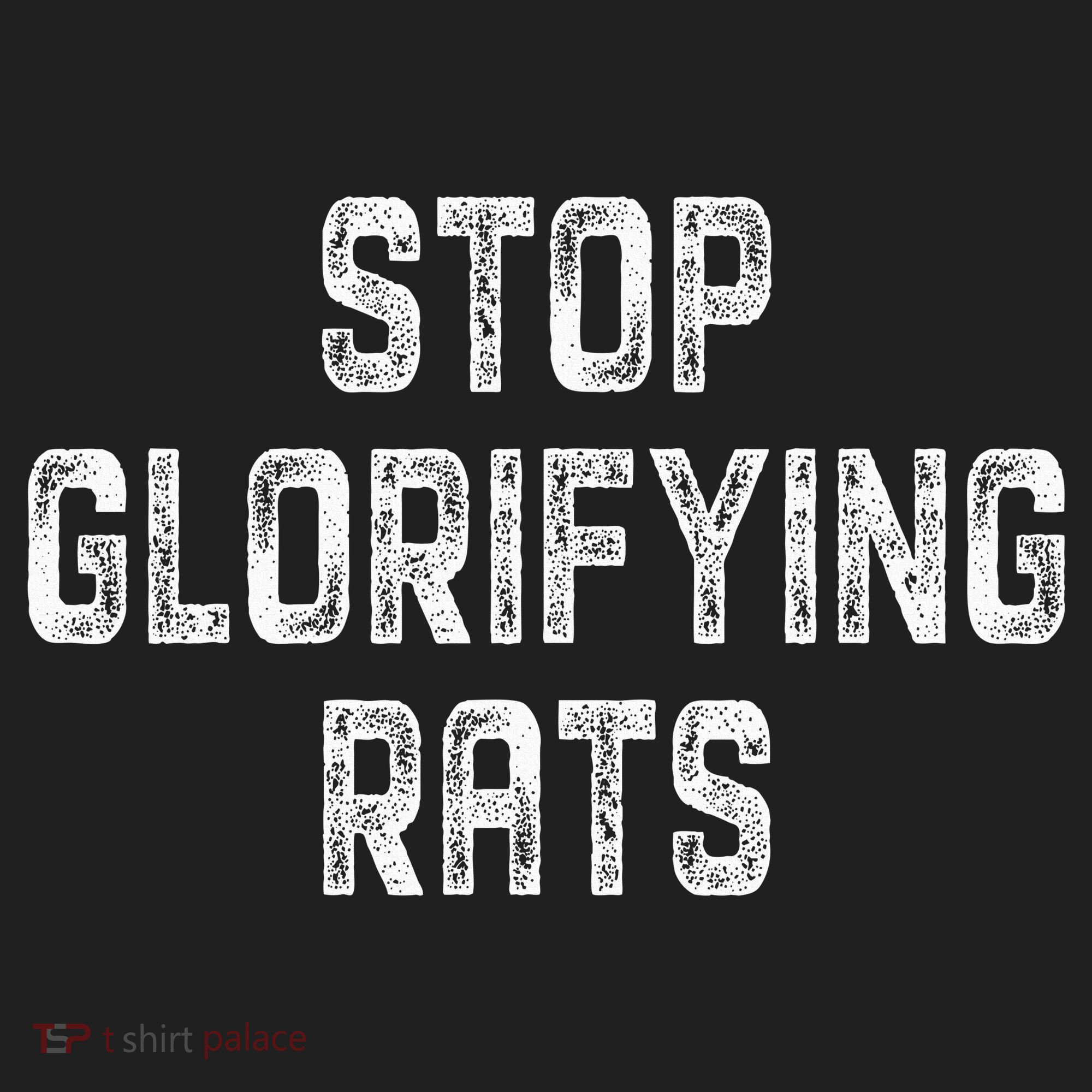 Stop Glorifying Rats Golf Towel