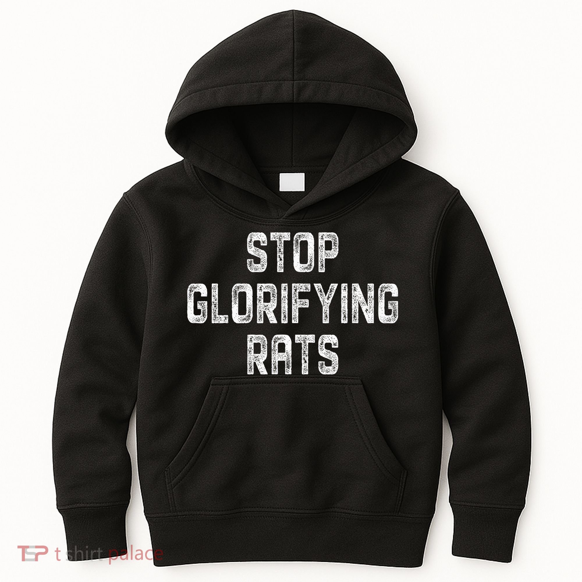 Stop Glorifying Rats Kids Hoodie