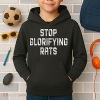 Stop Glorifying Rats Kids Hoodie thumb 2