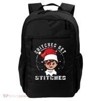 Snitches Get Stitches Elf Xmas Funny Snitches Get Stitches Backpack thumb 0