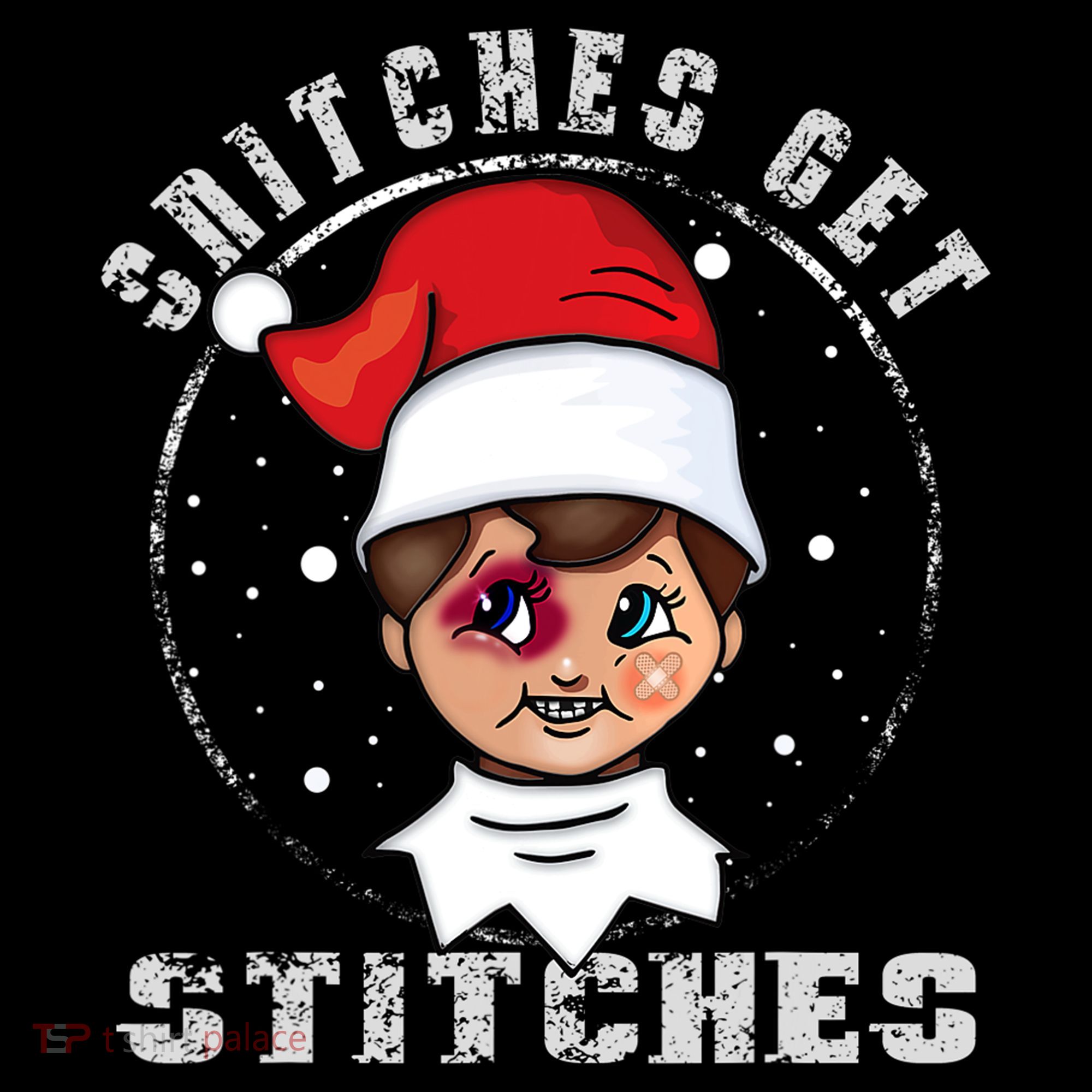 Snitches Get Stitches Elf Xmas Funny Snitches Get Stitches Coffee Mug
