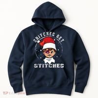 Snitches Get Stitches Elf Xmas Funny Snitches Get Stitches Hoodie thumb 0