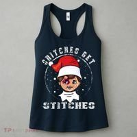 Snitches Get Stitches Elf Xmas Funny Snitches Get Stitches Women's Tank Top thumb 3