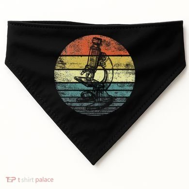 Science Gifts Sunset Scientist Microscope Microscopy USA-Made Doggie Bandana