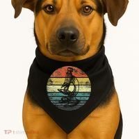 Science Gifts Sunset Scientist Microscope Microscopy USA-Made Doggie Bandana thumb 1