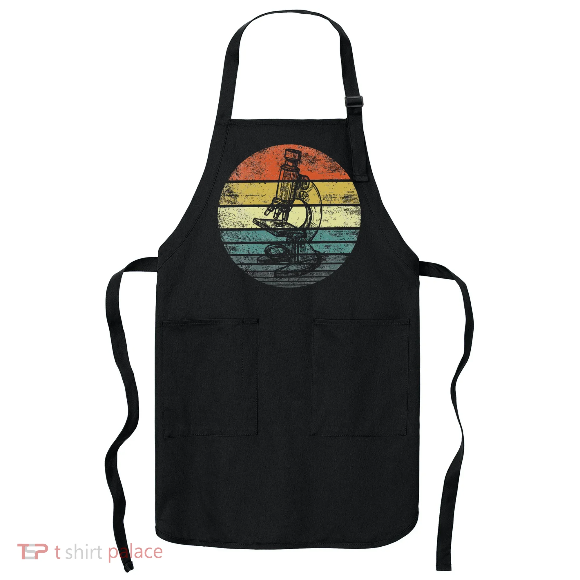 Science Gifts Sunset Scientist Microscope Microscopy Apron