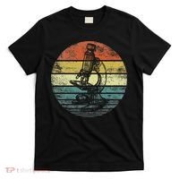 Science Gifts Sunset Scientist Microscope Microscopy T-Shirt thumb 0