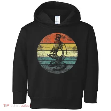 Science Gifts Sunset Scientist Microscope Microscopy Toddler Hoodie