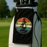 Science Gifts Sunset Scientist Microscope Microscopy Golf Towel thumb 2