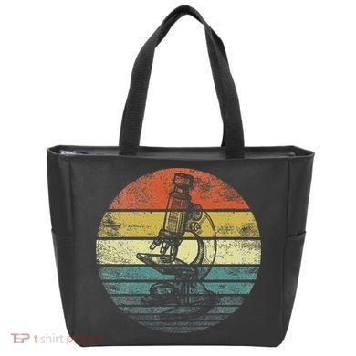 Science Gifts Sunset Scientist Microscope Microscopy Tote Bag