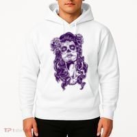 Day Of The Dead Illustration Skeleton Hoodie thumb 2
