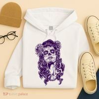 Day Of The Dead Illustration Skeleton Hoodie thumb 4