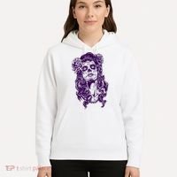 Day Of The Dead Illustration Skeleton Hoodie thumb 5