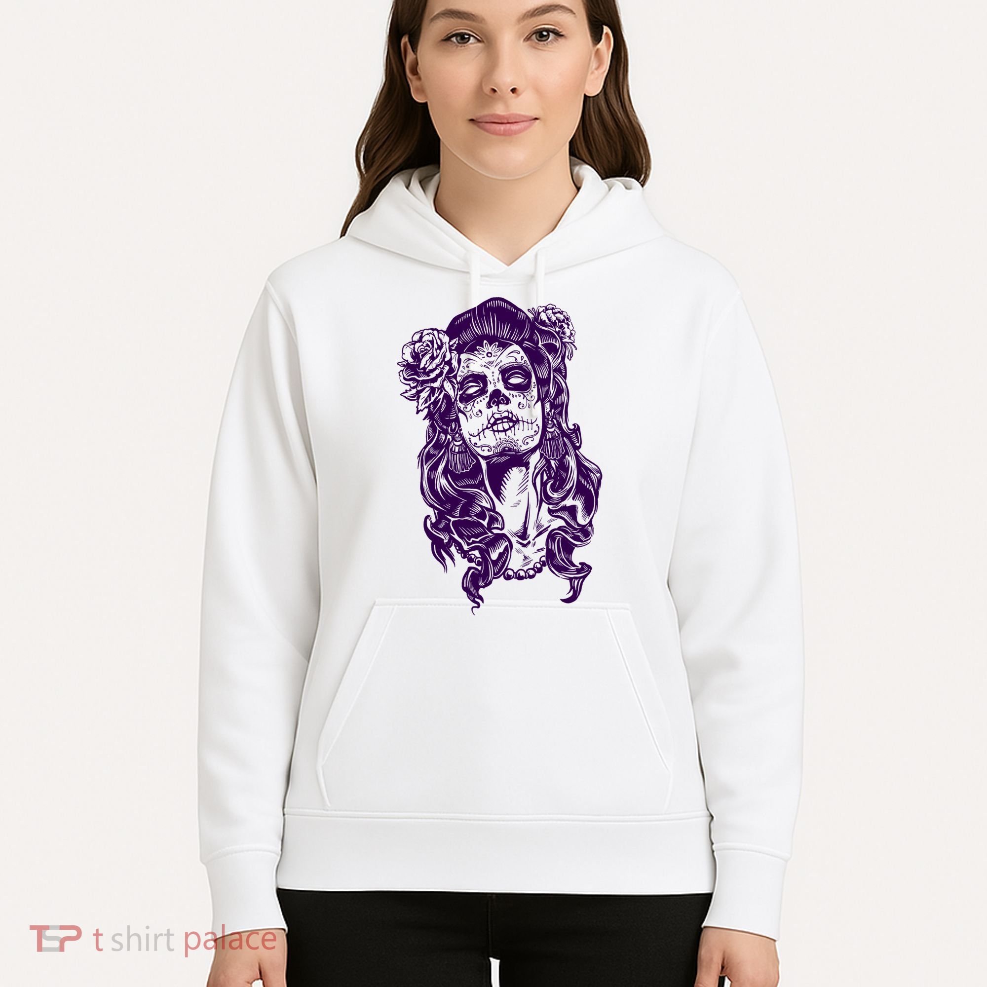 Day Of The Dead Illustration Skeleton Hoodie