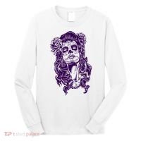 Day Of The Dead Illustration Skeleton Long Sleeve Shirt thumb 0
