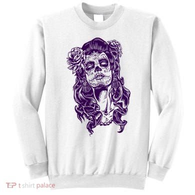 Day Of The Dead Illustration Skeleton Sweatshirt