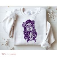 Day Of The Dead Illustration Skeleton Sweatshirt thumb 2