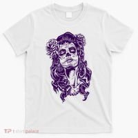 Day Of The Dead Illustration Skeleton T-Shirt thumb 0